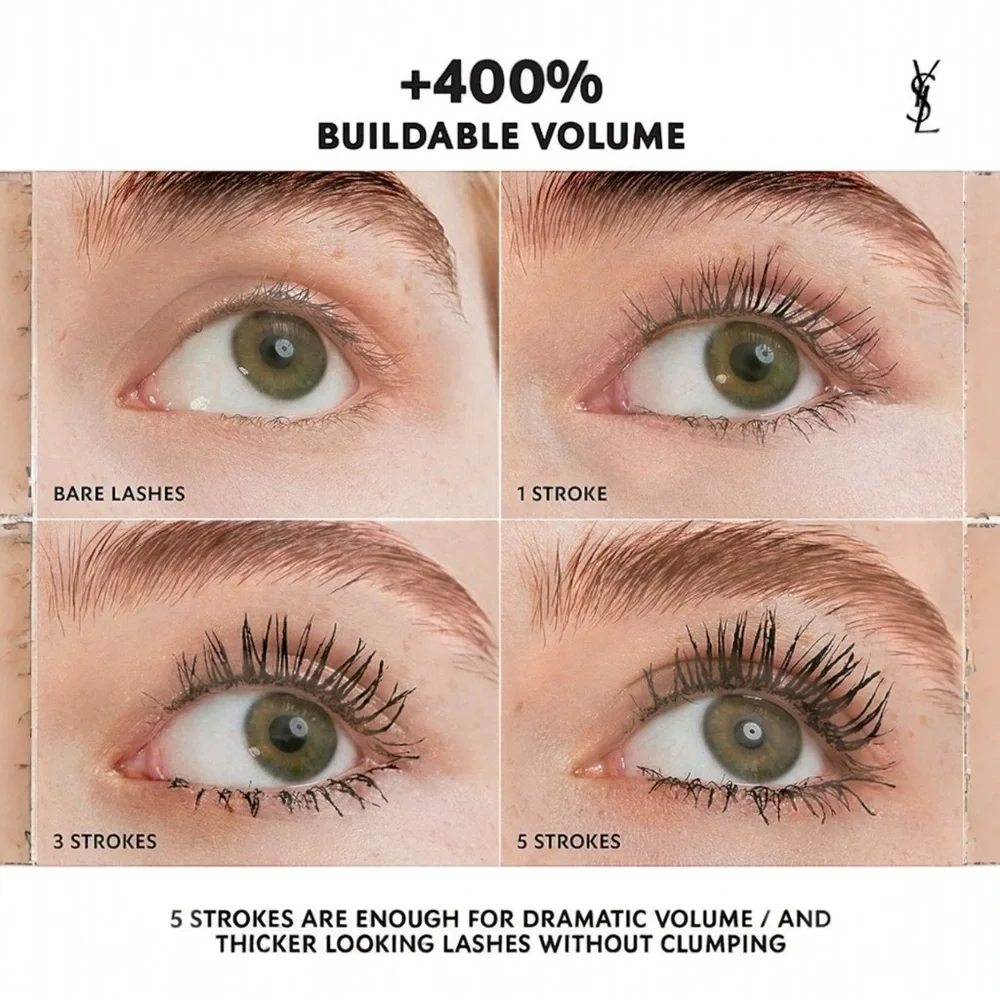 YSL Lash Clash Voluminous Black Mascara Waterproof- Extreme Volume NIB Nior (1)